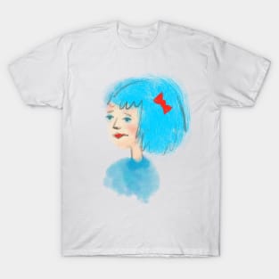 The Girl with the Blue Hair T-Shirt